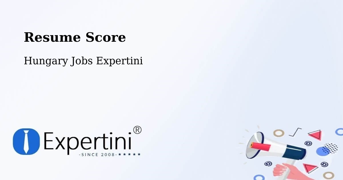 Resume Score & Job Description Match Tool – Nyúl - Hungary Jobs Expertini